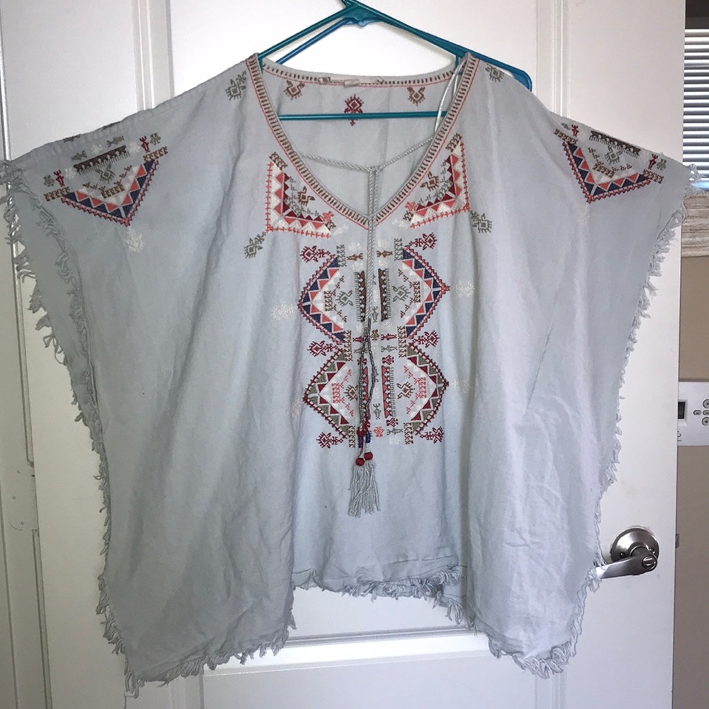 BoHo frayed Chelsea and violet Ponch